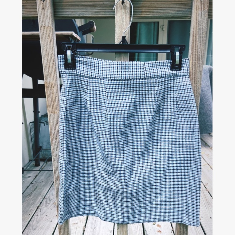 Plaid Blue Skirt